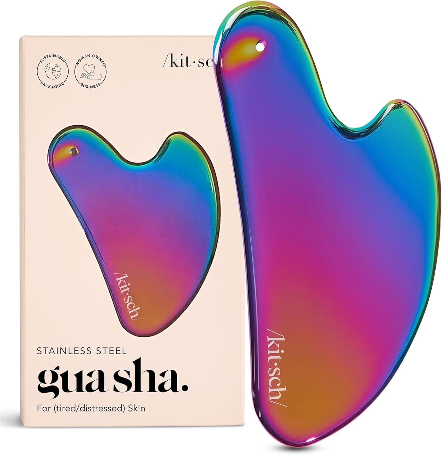 KITSCH Stainless Steel Guasha - Gua Sha de acero inoxidable