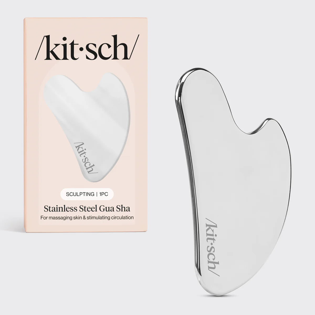 KITSCH Stainless Steel Guasha - Gua Sha de acero inoxidable