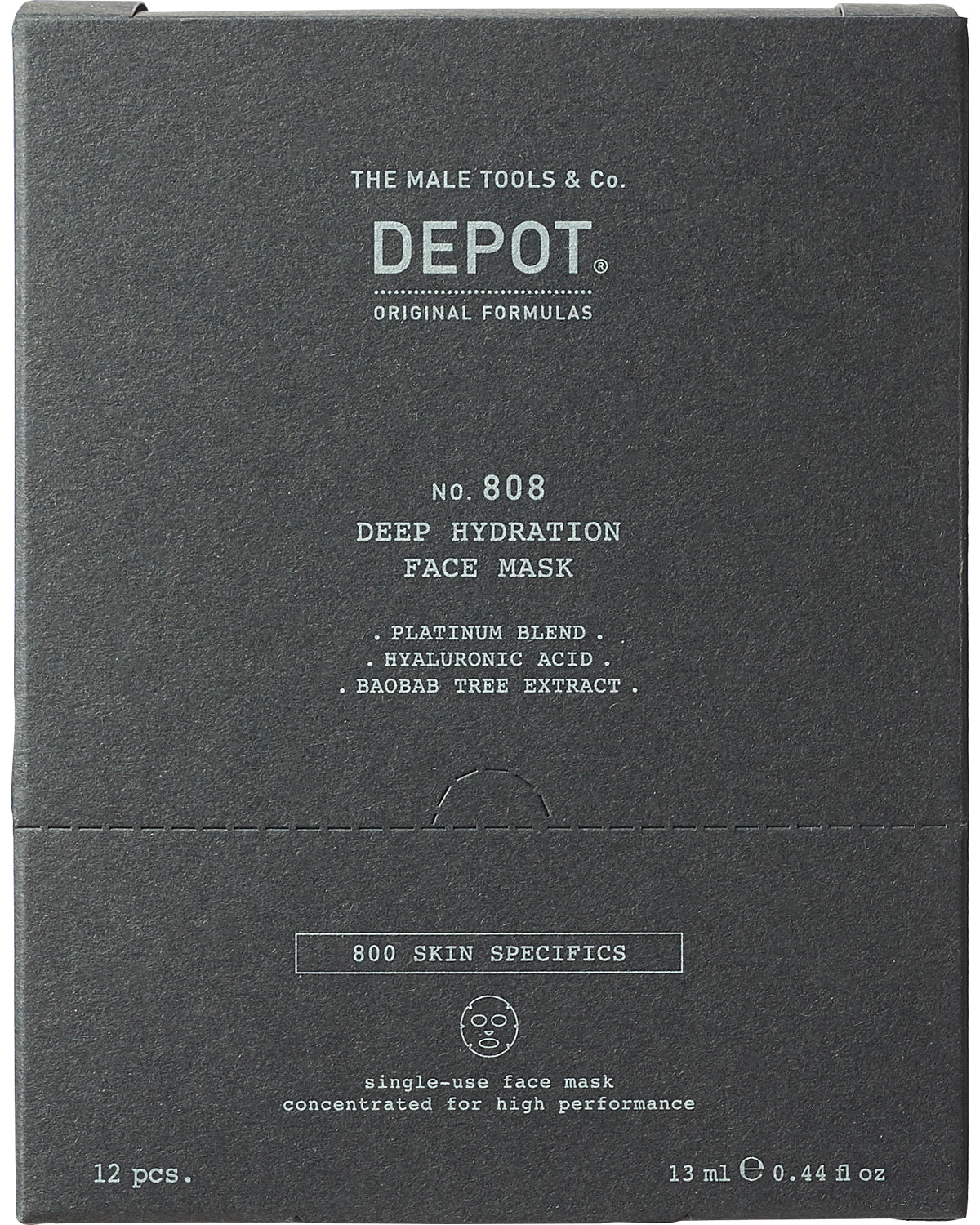 DEPOT No.808 Deep Hydration Face Mask Mascarilla Hidratante Péptidos Baobab Hombre en Panamá — NAZ Beauty Shop