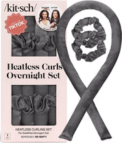 KITSCH Satin Heatless Curling Set - Set de rizadores sin calor