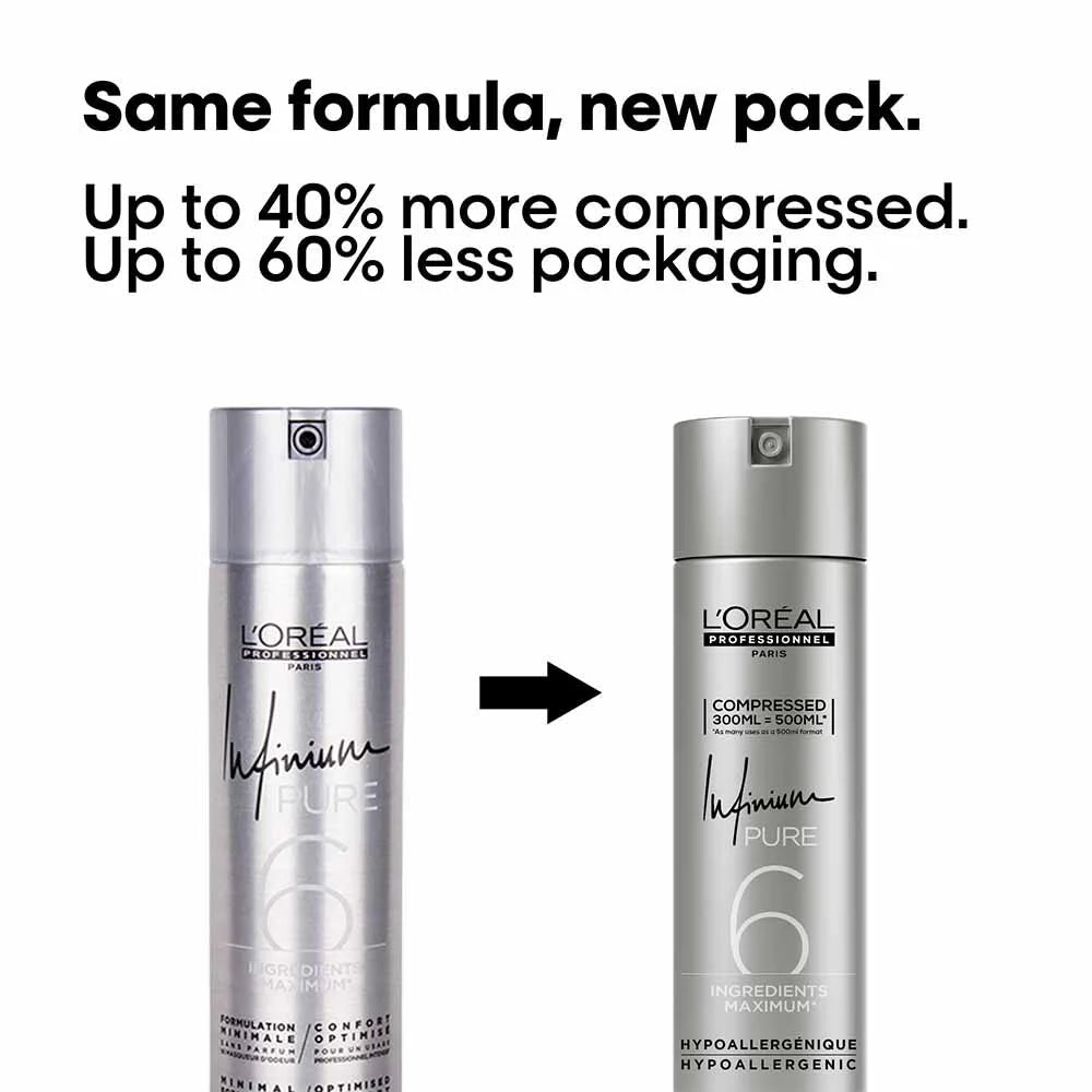 Empaque L'Oréal Professionnel Infinium Pure Extra Strong - NAZ Beauty Shop Panamá