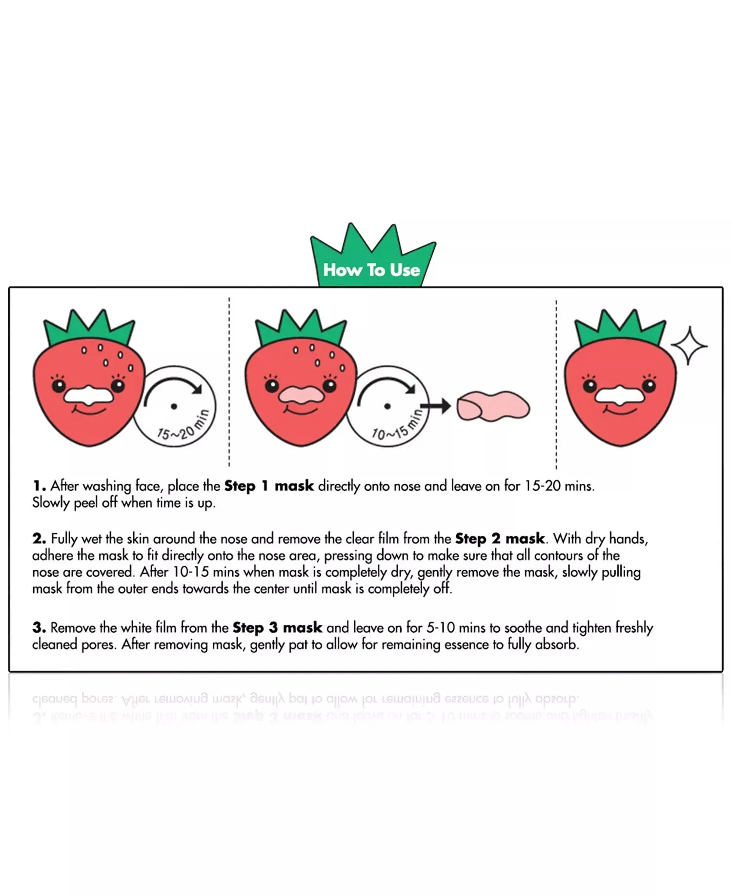 TONYMOLY Runaway Strawberry Seeds 3-Steps NAZ Beauty Shop Panama