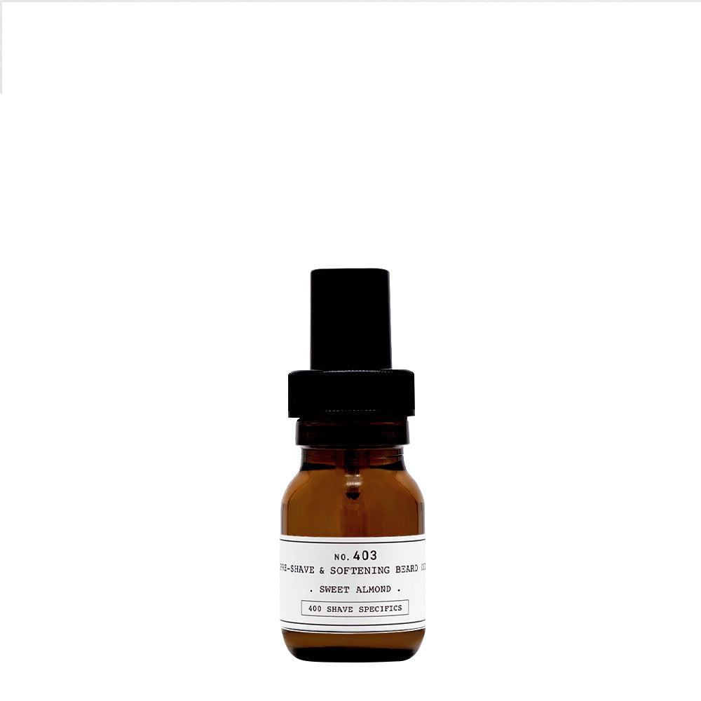 DEPOT 403 Pre-Shave & Softening Beard Oil Sweet Almond – Aceite Pre-Afeitado y Suavizante de Barba | Mencare