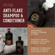 18.21 MAN MADE Anti-Flake Shampoo and Conditioner NAZ Beauty Shop Panama