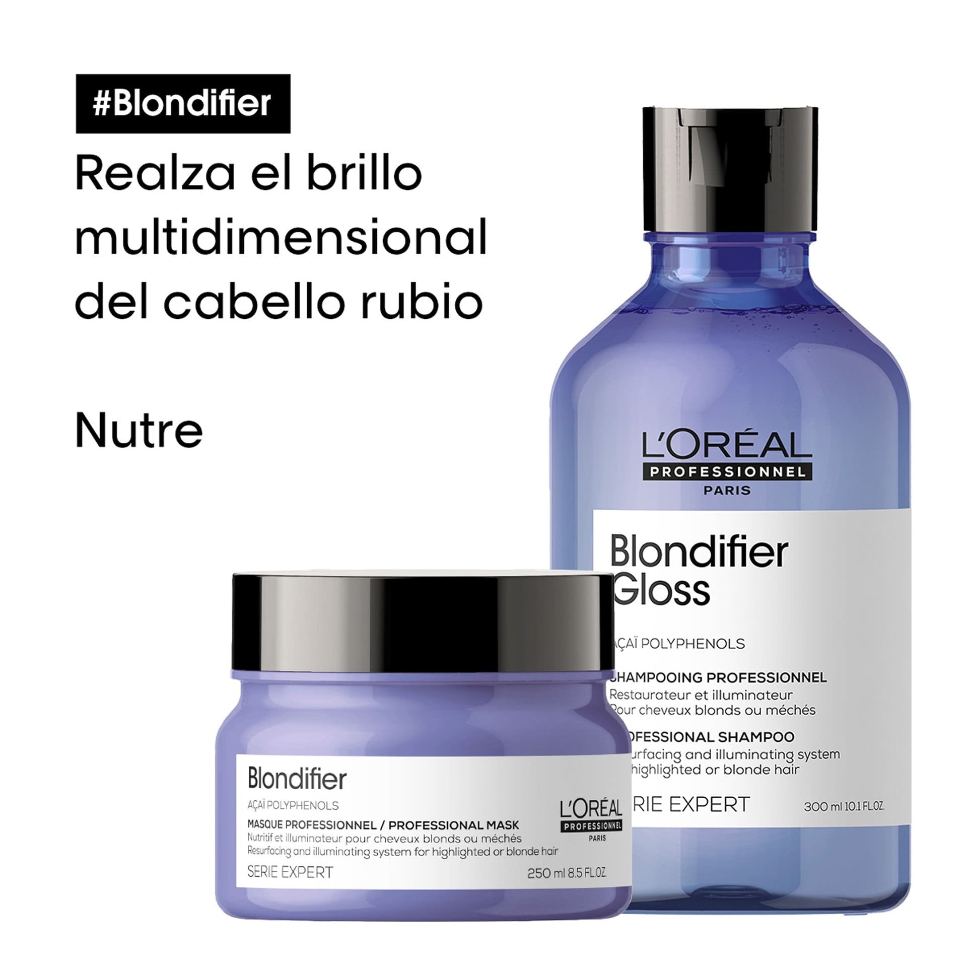 Empaque L'Oréal Professionnel Blondifier Shampoo Gloss - NAZ Beauty Shop Panamá