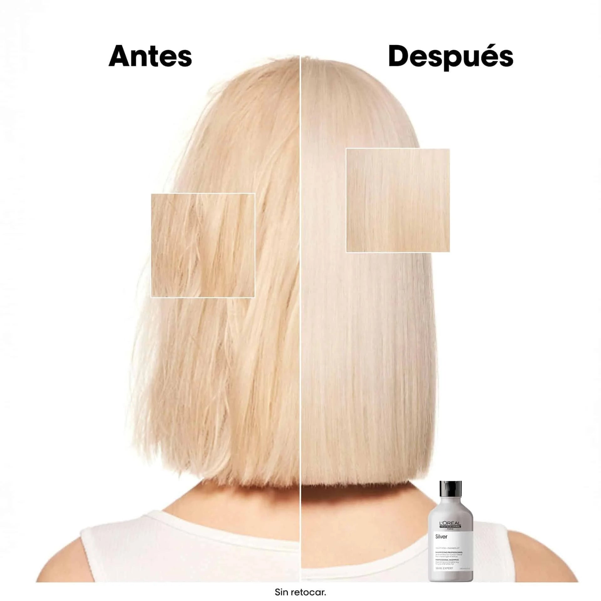 Empaque L'Oréal Professionnel Silver Shampoo Serie Expert - NAZ Beauty Shop Panamá