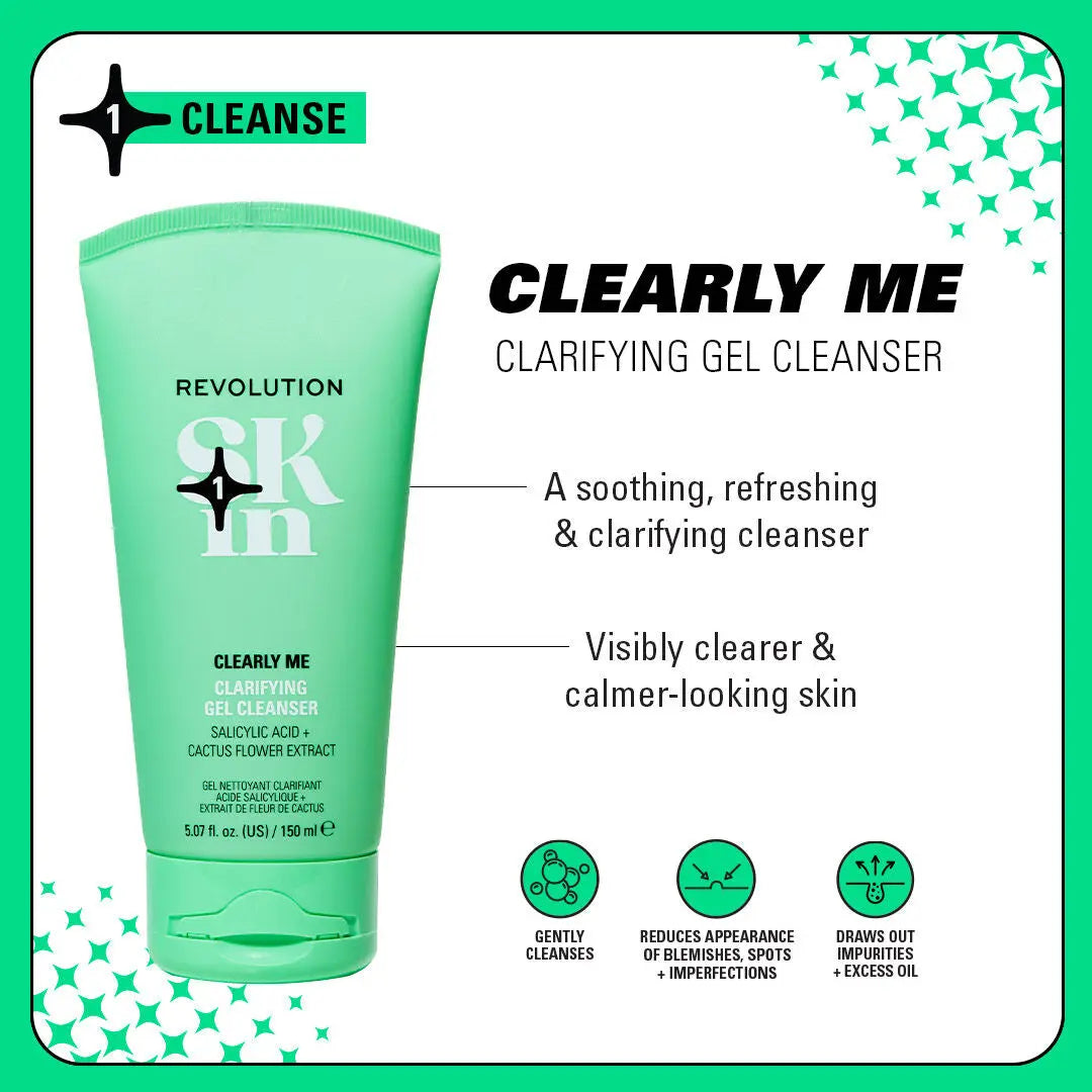 REVOLUTION Skin Clearly Me Clarifying Cleansing Gel NAZ Beauty Shop Panama