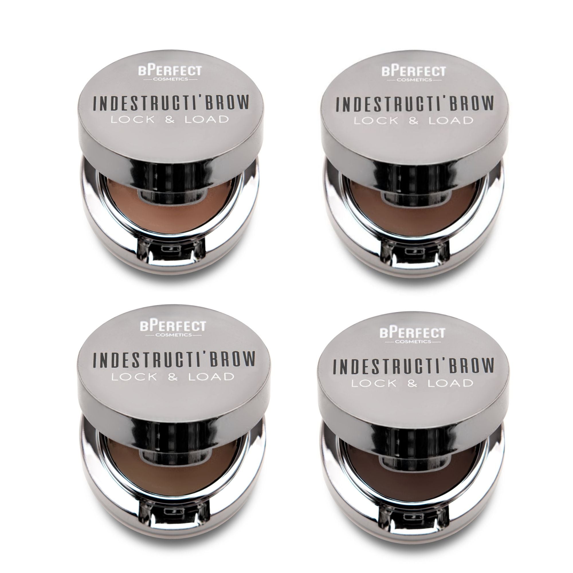 BPERFECT Indestructi'brow Lock and Load Eyebrow Set Irid Brown