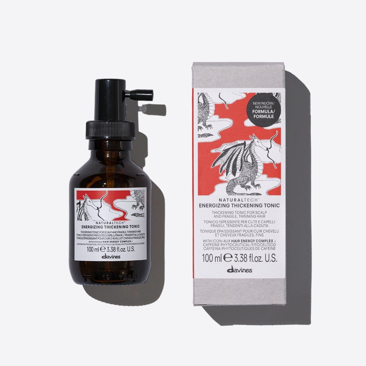 DAVINES NaturalTech Energizing Thickening Tonic 100ml – Tónico densificante sin enjuague para cabello fino y debilitado | NAZ Beauty Panamá