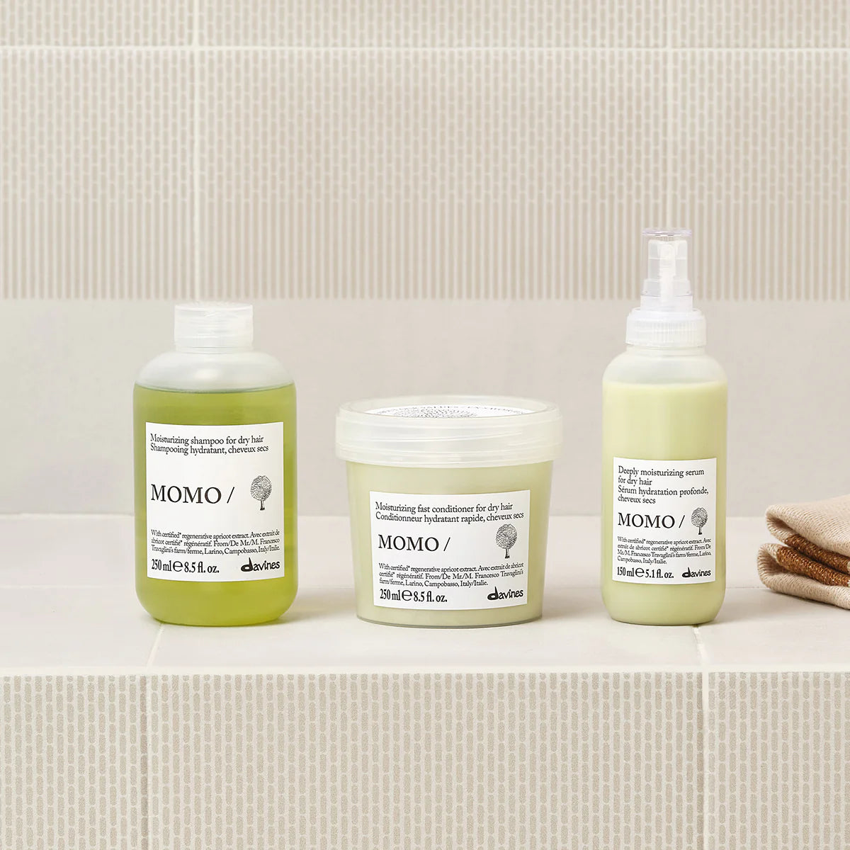 DAVINES Momo Conditioner – Textura suave que nutre y aporta brillo al cabello falto de hidratación | NAZ Beauty Panamá