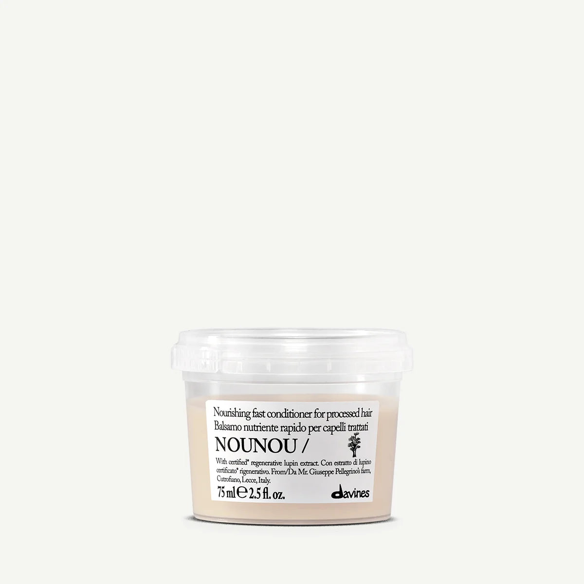 DAVINES Nounou Conditioner – Acondicionador nutritivo intenso con proteína de trigo para cabello seco y dañado | NAZ Beauty Panamá