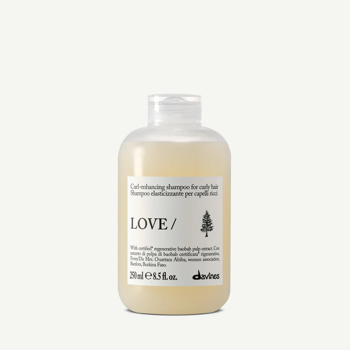 DAVINES Love Curl Shampoo – Champú definidor de rizos con karíté y proteínas vegetales | NAZ Beauty Panamá