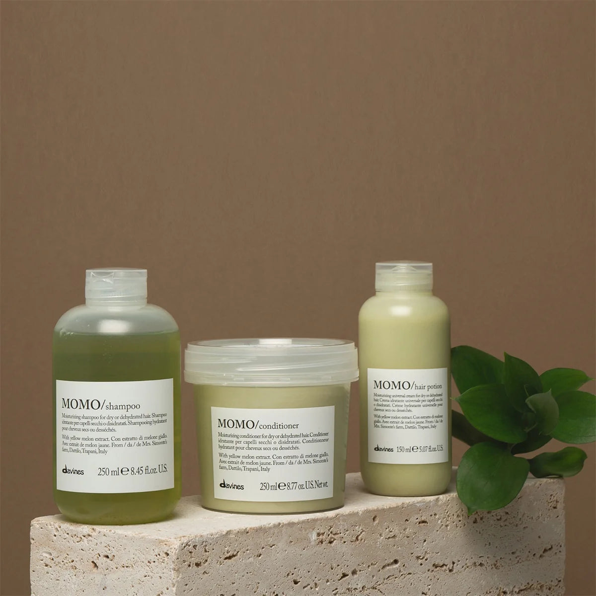 DAVINES Momo Shampoo – Fórmula humectante que no reseca el cabello poroso ni dañado | NAZ Beauty Panamá