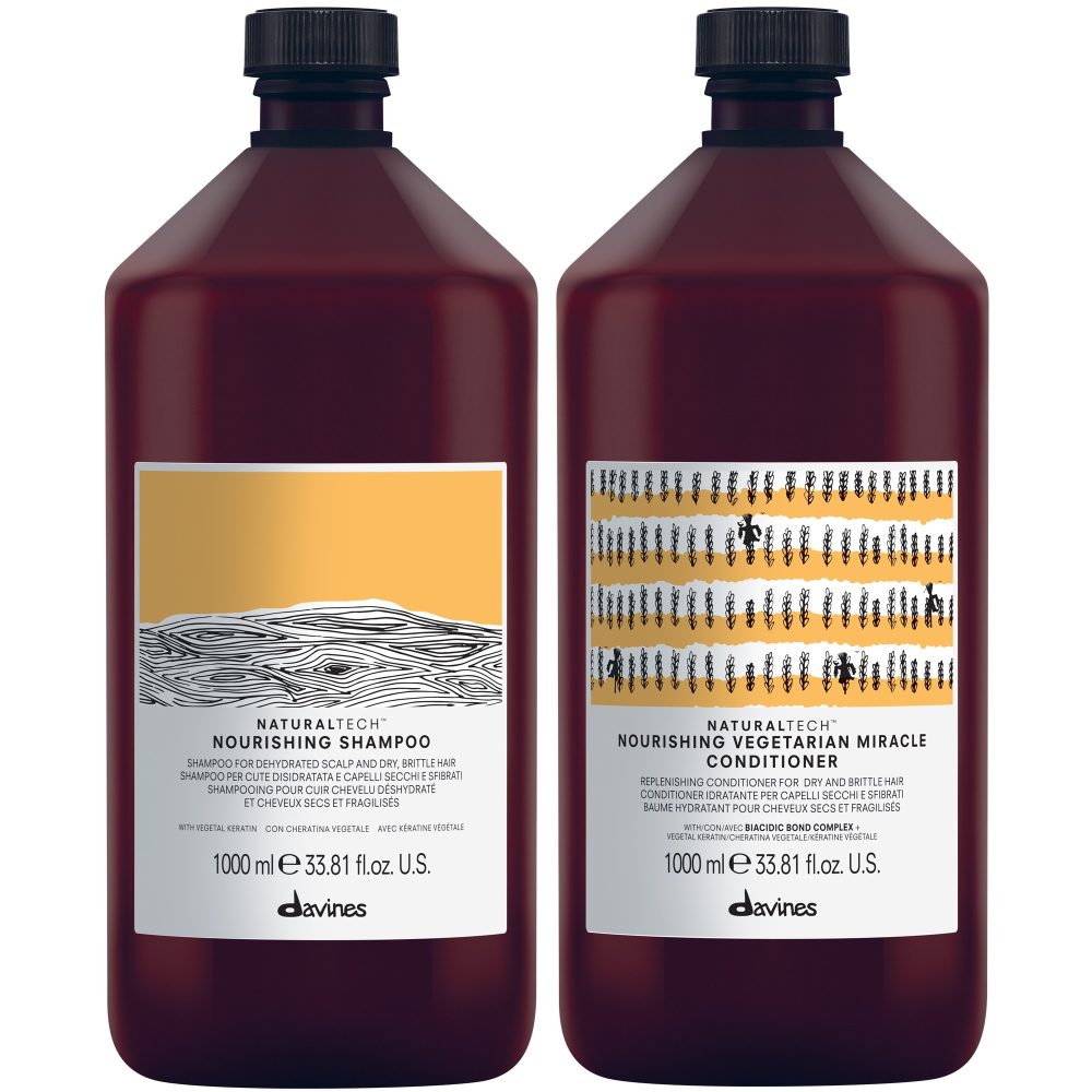 DAVINES NT Vegetarian Miracle Conditioner – Fórmula vegana que repara la fibra capilar dañada con karíté | NAZ Beauty Panamá
