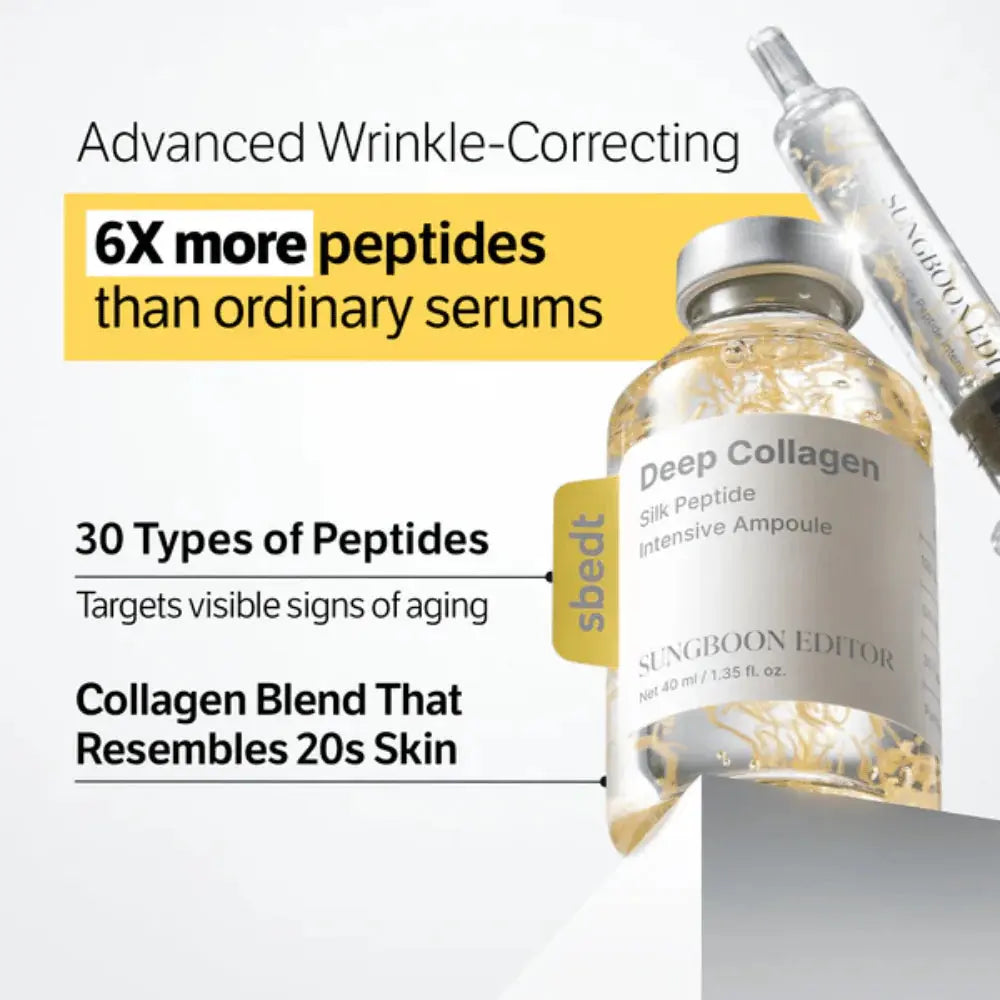 SUNGBOON EDITOR Silk Peptide Ampoule – Colageno 120Da Silk Water efecto lifting K-Beauty comprar en NAZ Beauty Shop Panama