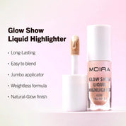 MOIRA Glow Show Liquid Highlighter NAZ Beauty Shop Panama