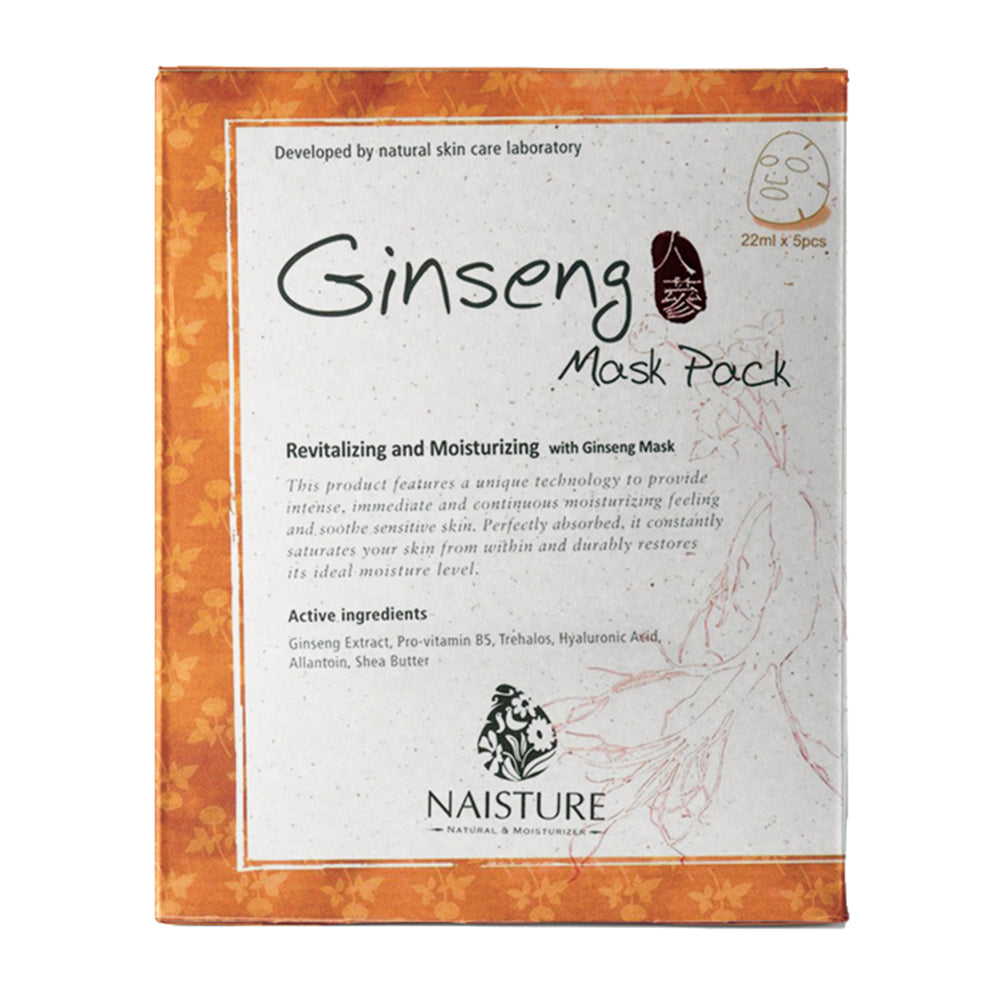NAISTURE Ginseng Mask Pack 5pc