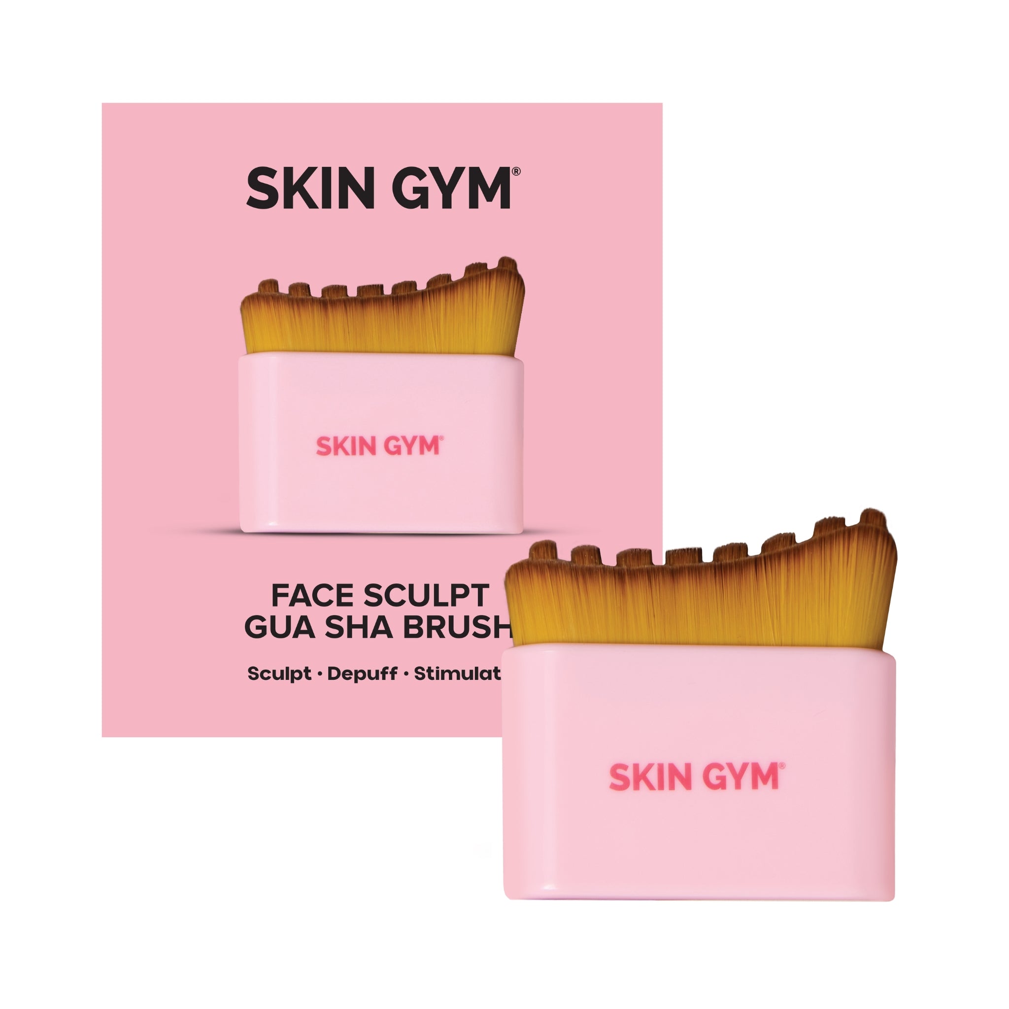 SKIN GYM Face Sculpt Gua Sha Brush – Herramienta Esculpidora Facial | Tools & Accessories
