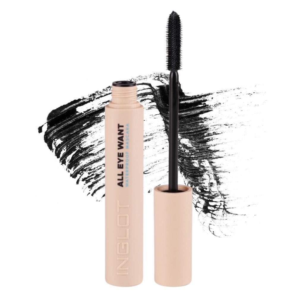 INGLOT All Eye Want Waterproof Mascara – Máscara de Pestañas Resistente al Agua | Makeup