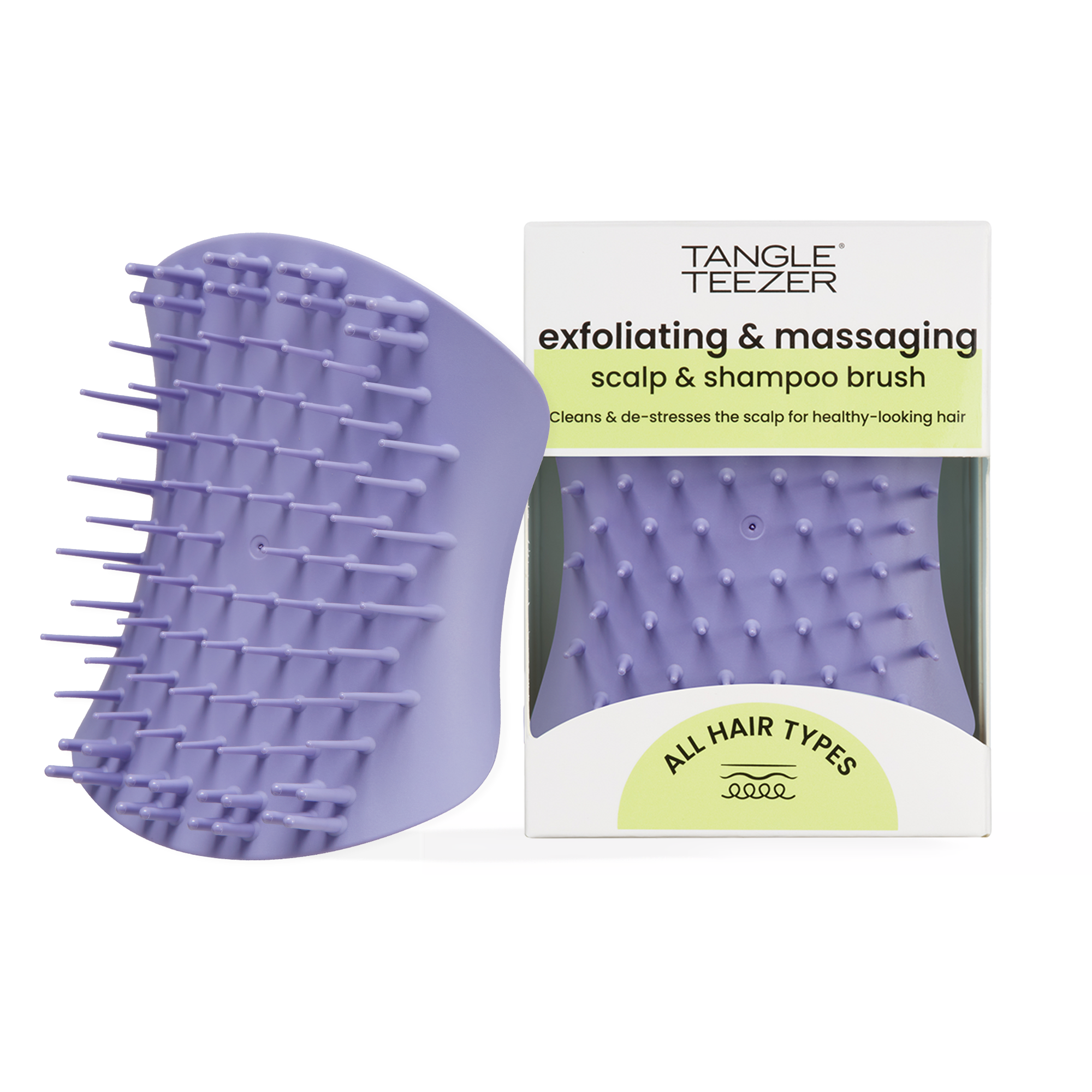 TANGLE TEEZER Scalp Exfoliator & Massage Brush – Cepillo Exfoliante y Masajeador de Cuero Cabelludo | Tools & Accessories