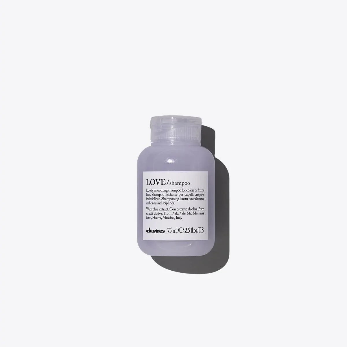 DAVINES Love Smooth Shampoo 75ml – Champú alisador con karíté que reduce el frizz desde el lavado | NAZ Beauty Panamá