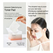 MIXSOON Galactomyces Toner Pad – salvado de arroz luminosidad sin fragancia vegano Panama comprar en NAZ Beauty Shop Panama