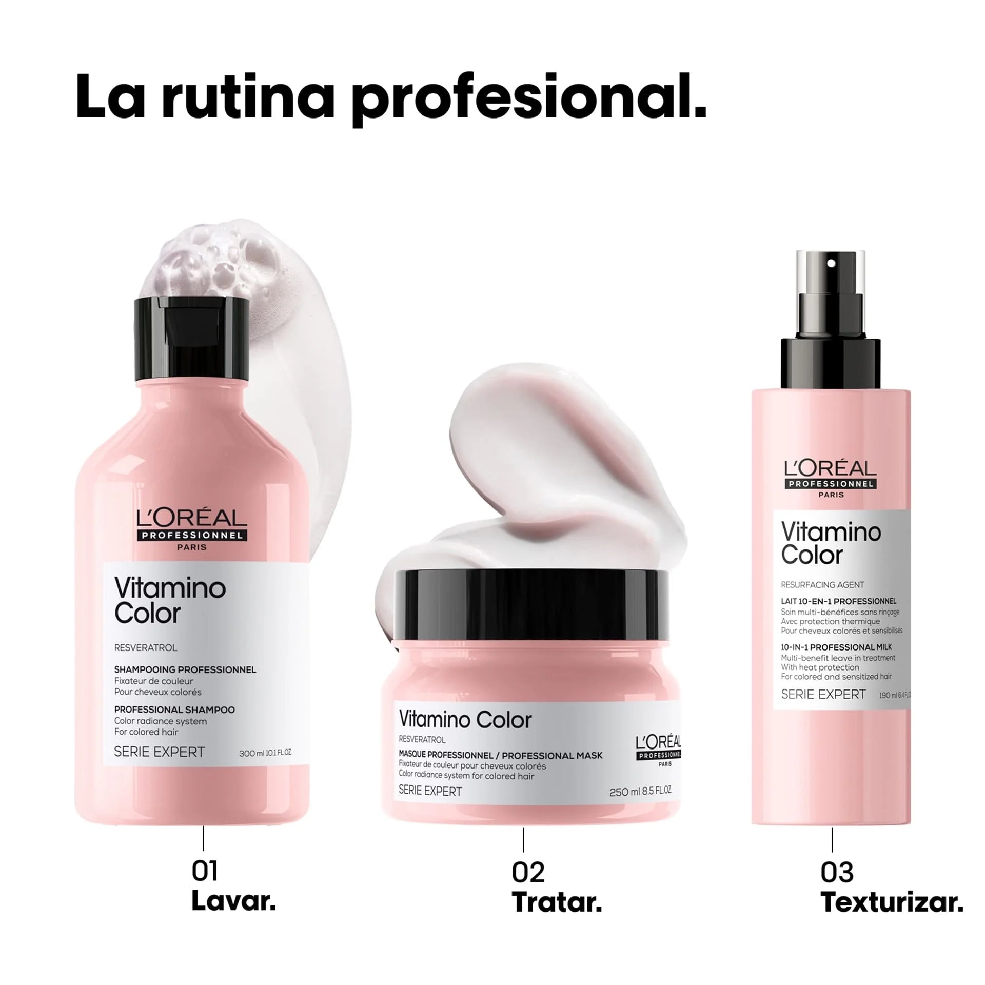 Empaque L'Oréal Professionnel Vitamino Color Masque - NAZ Beauty Shop Panamá