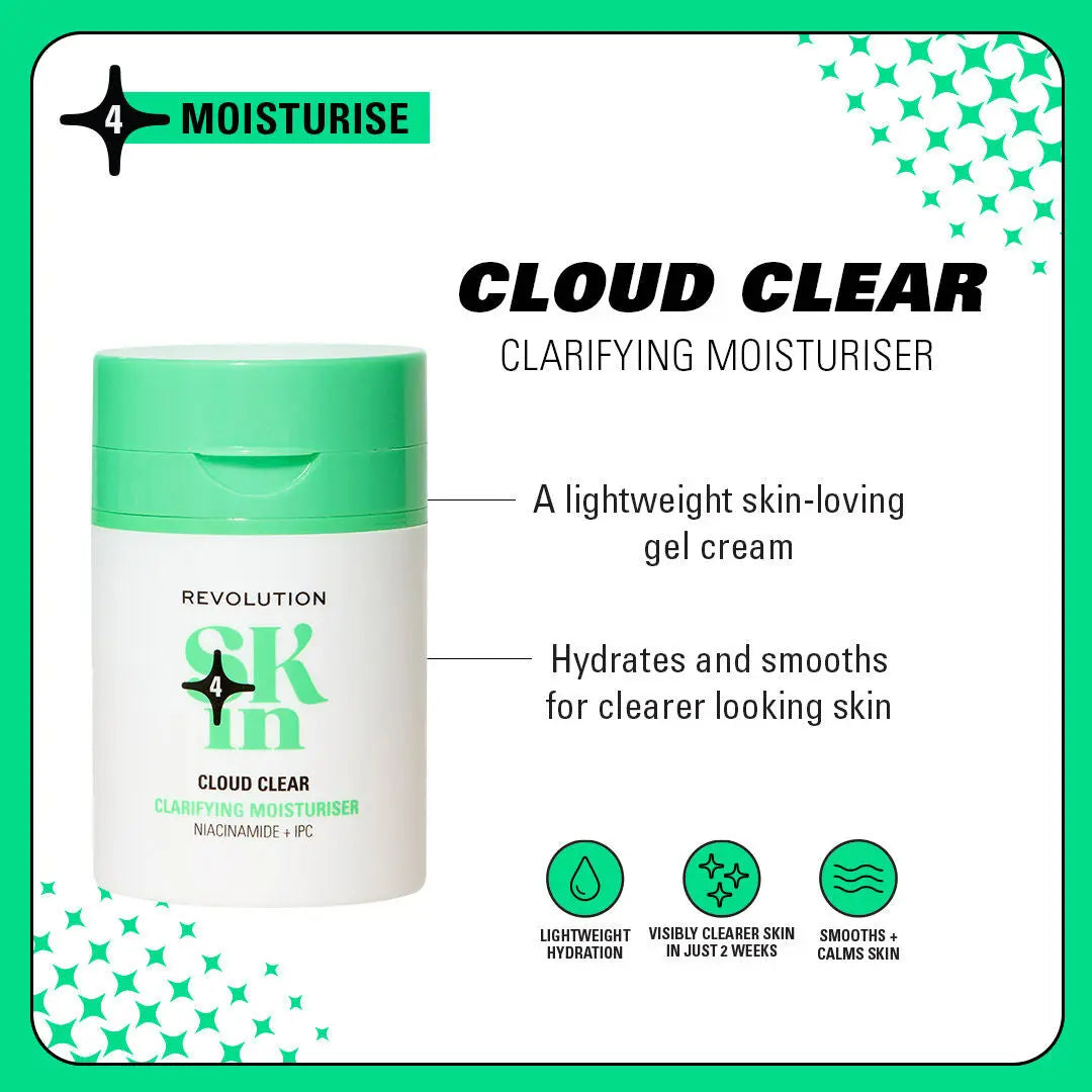 REVOLUTION Skin Cloud Clear Clarifying Moisturiser NAZ Beauty Shop Panama
