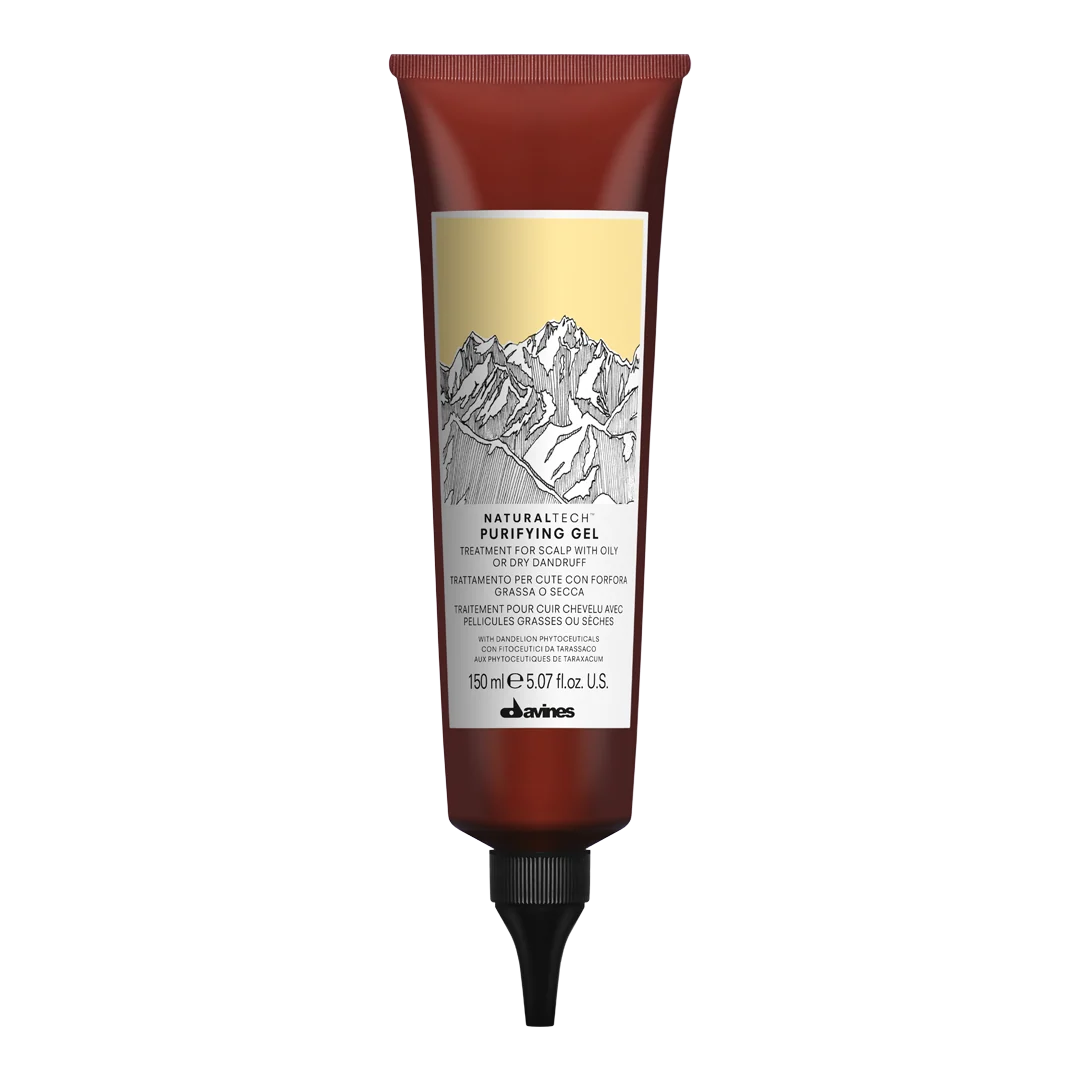 DAVINES NaturalTech Purifying Gel 150ml – Gel purificante sin enjuague para cuero cabelludo graso con caspa | NAZ Beauty Panamá