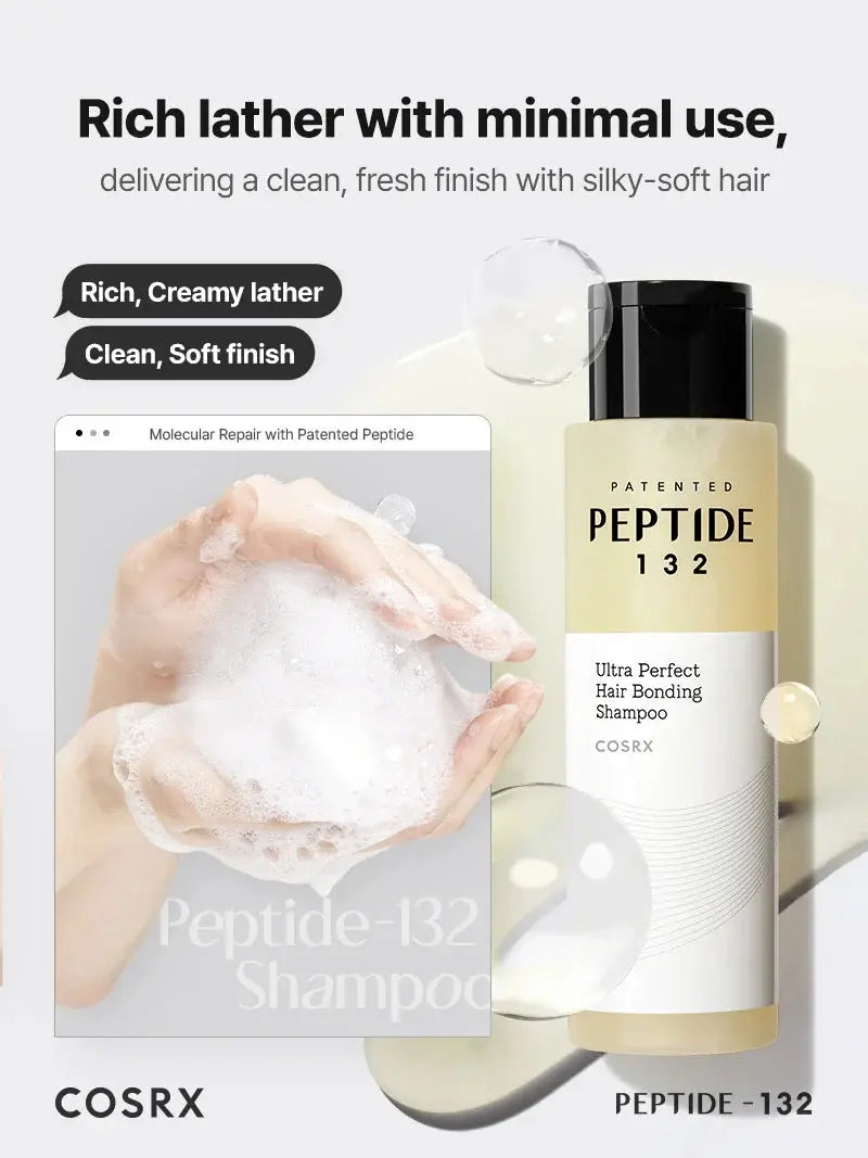 COSRX Peptide-132 Hair Bonding Shampoo – Paris Fashion Week cabello keratin bonding K-Beauty Panama NAZ Beauty Shop Panama