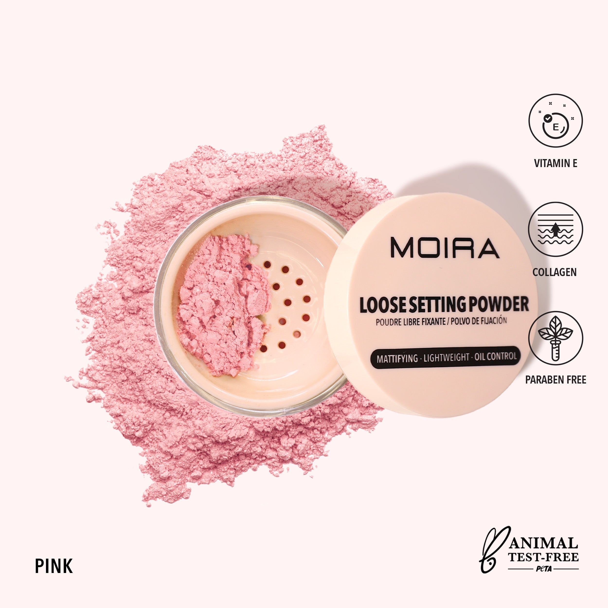MOIRA Loose Setting Powder – Polvo Suelto Fijador de Maquillaje | Makeup