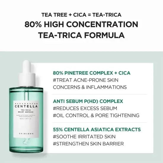 SKIN1004 Madagascar Centella Tea-Trica Relief Ampoule NAZ Beauty Shop Panama
