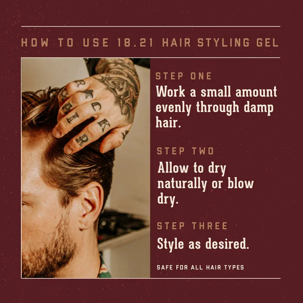 18.21 MAN MADE Styling Gel Sweet Tobacco NAZ Beauty Shop Panama