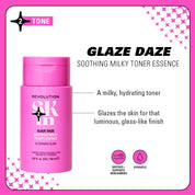REVOLUTION Skin Glaze Daze Soothing Milky Toner Essence NAZ Beauty Shop Panama