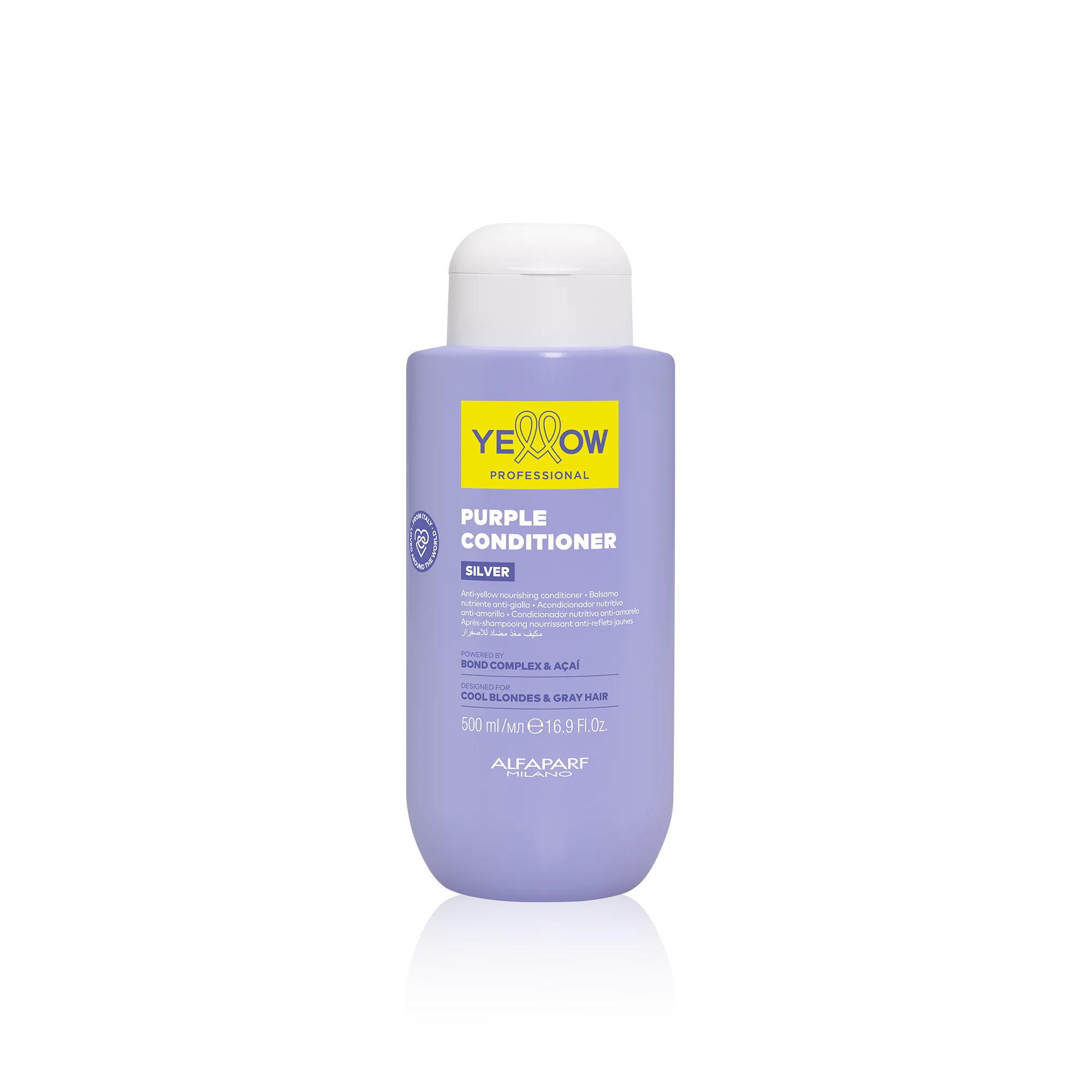 YELLOW Silver Conditioner matizador morado antiamarillo en Panamá — NAZ Beauty Shop