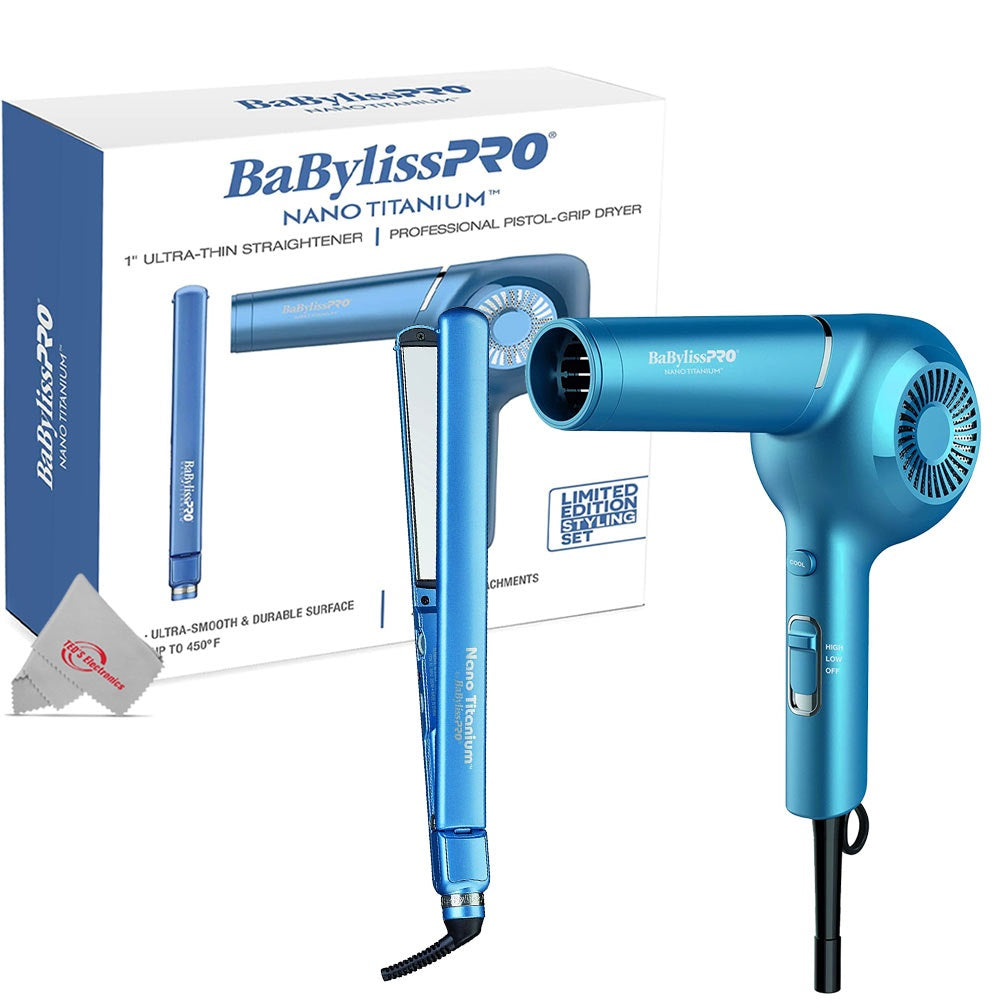 BaByliss PRO Nano Titanium Duo Plancha y Secadora Profesional en Panamá — NAZ Beauty Shop