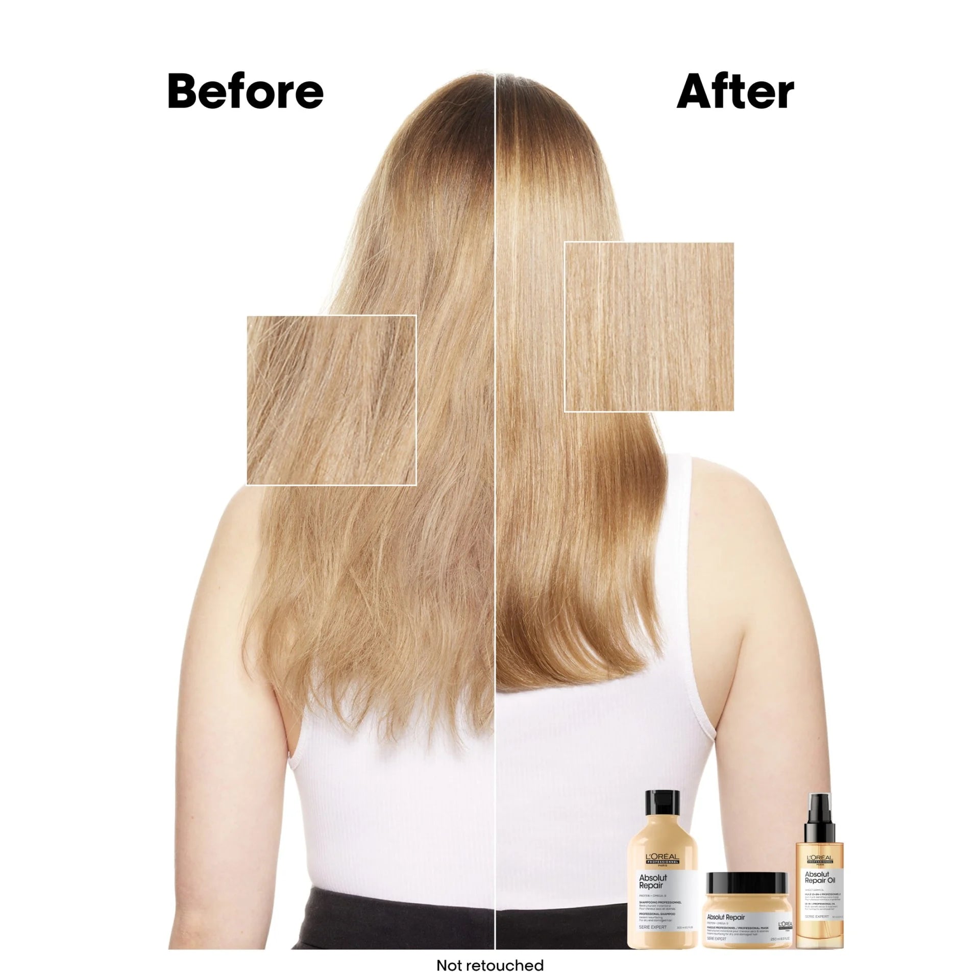 L'ORÉAL PROFESSIONNEL Absolut Repair Gold Shampoo – Quinoa Dorada y Proteína para Cabello Dañado