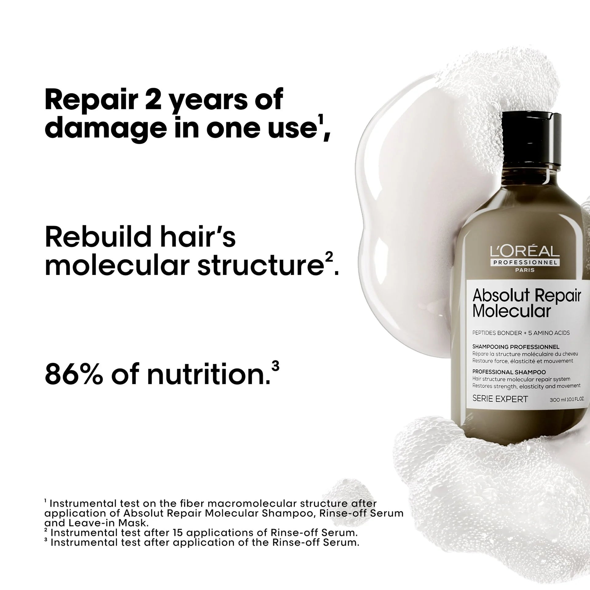 L'Oréal Professionnel Absolut Repair Molecular Shampoo detalle de la tapa del envase