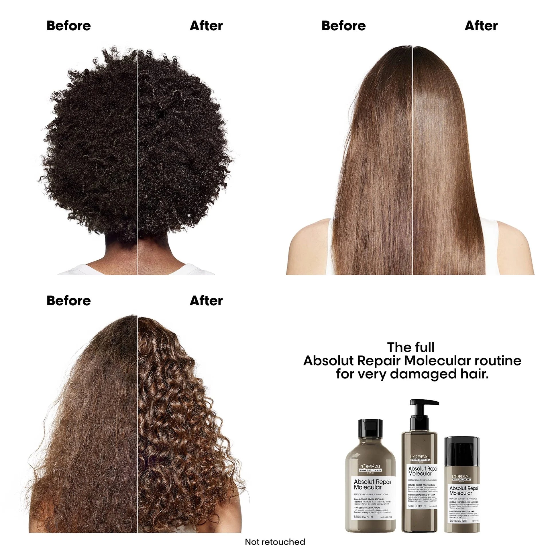 Detalle de etiqueta Absolut Repair Molecular Shampoo L'Oréal Professionnel