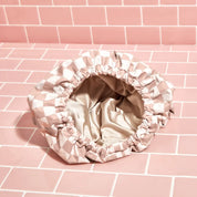 KITSCH Satin Lined Flexi Shower Cap - Gorro de ducha flexible