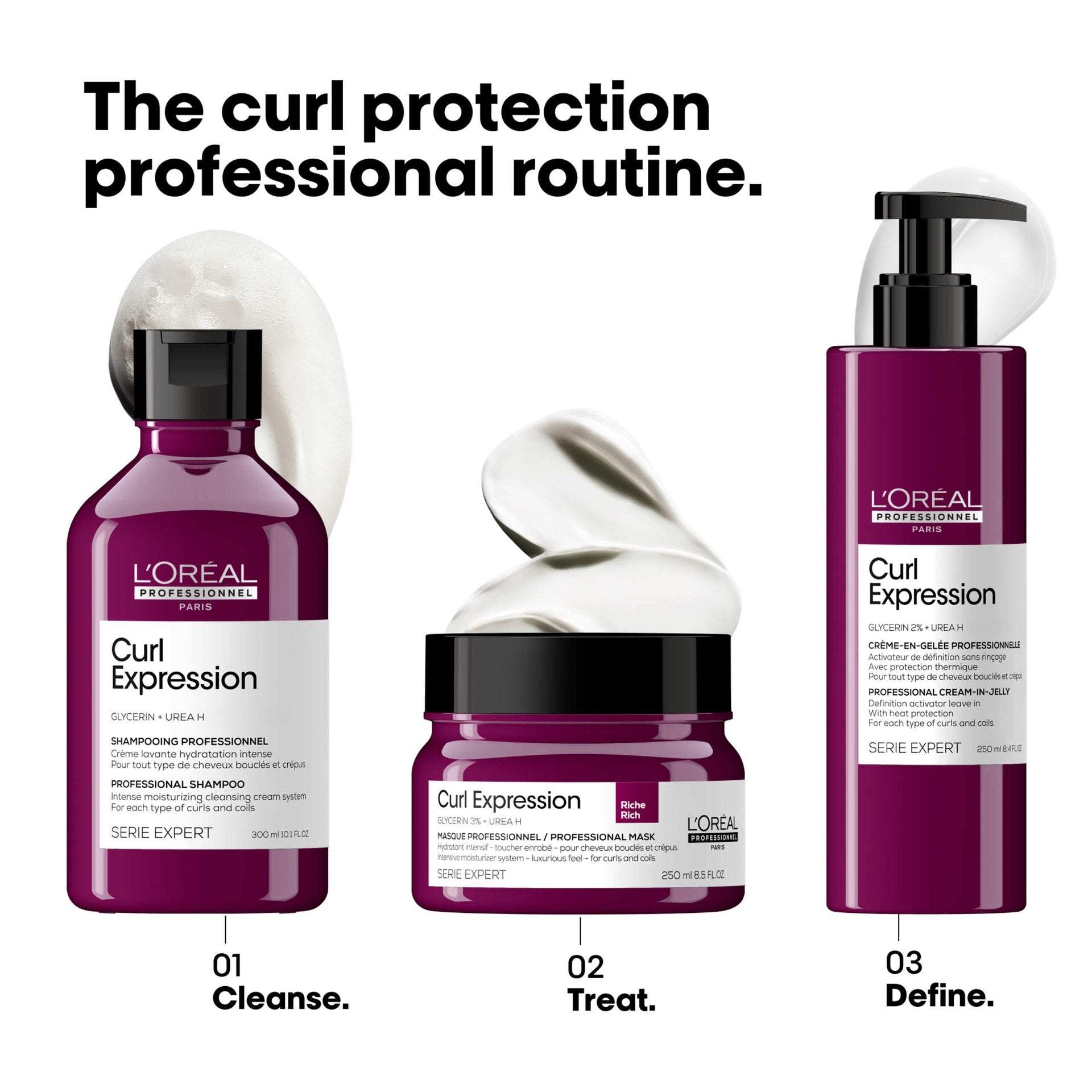 L'Oréal Professionnel Curl Expression Cream vista frontal del envase 200ml