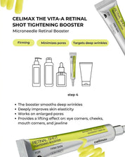 CELIMAX Vita-A Retinal Shot Booster – reduce arrugas 28% poros 13% clinicamente probado comprar en NAZ Beauty Shop Panama
