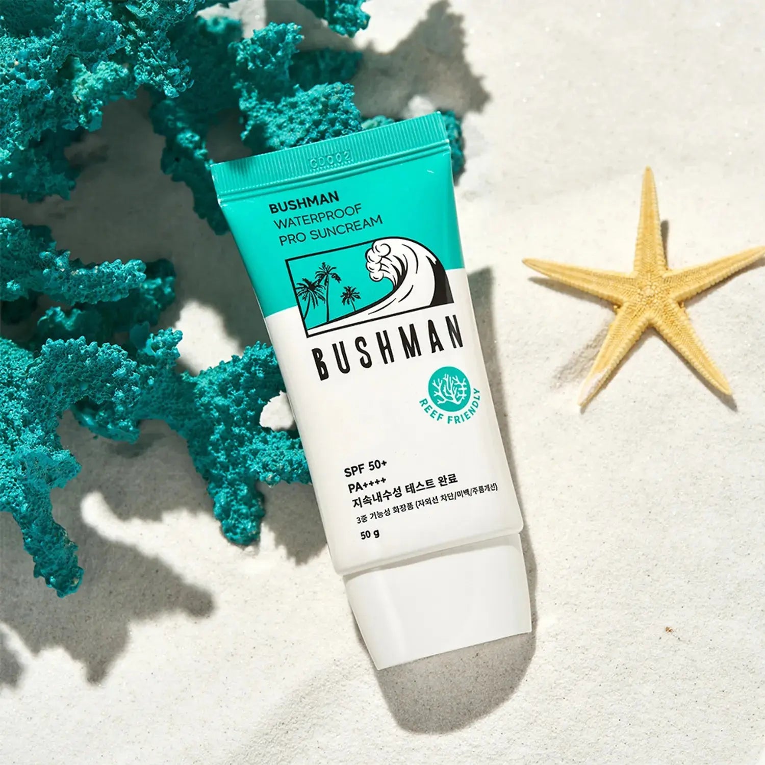 BUSHMAN Waterproof Pro Suncream 150g SPF50+ PA++++ – protector solar deportivo #1 Korea resistente agua NAZ Beauty Shop Panama