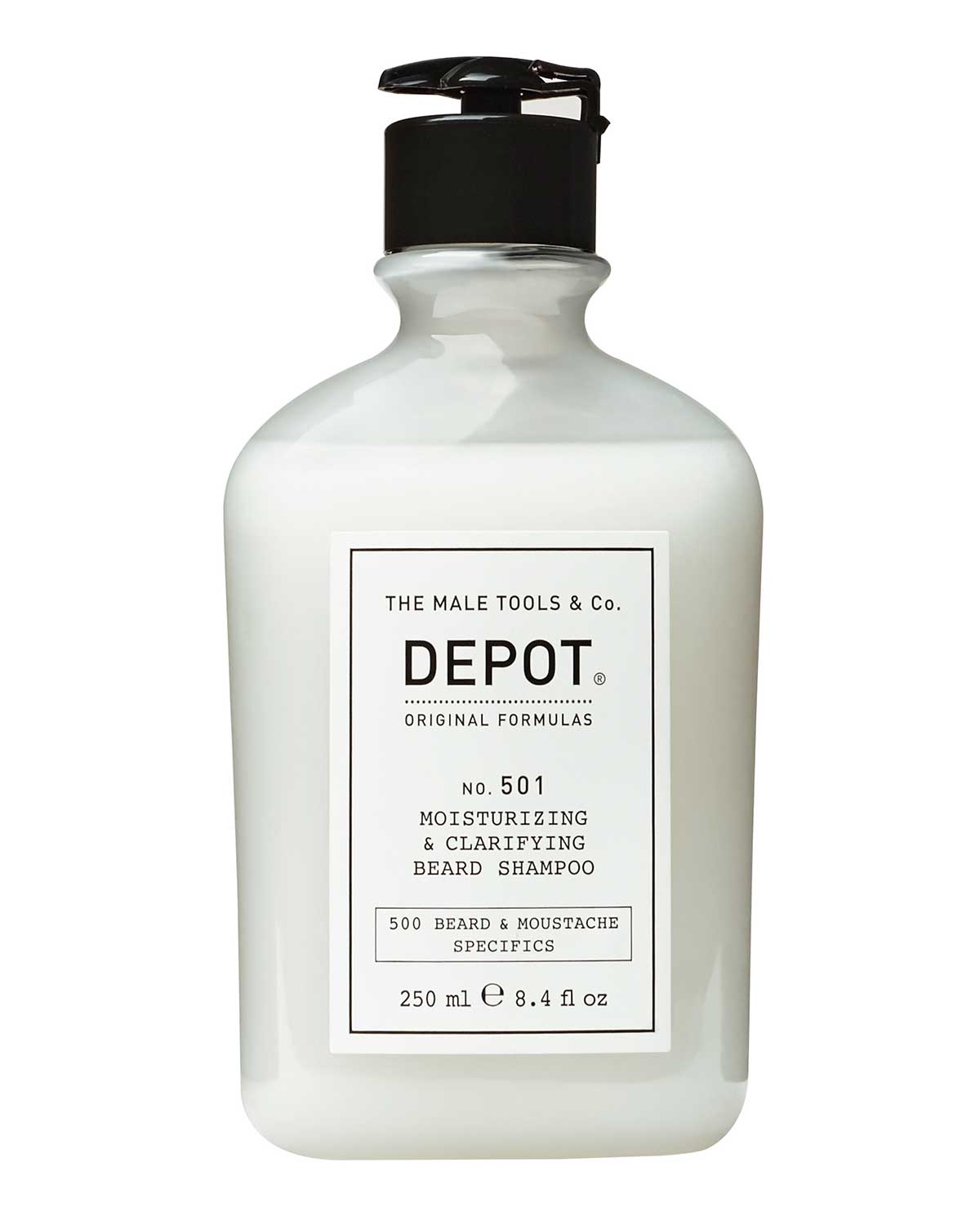 DEPOT No. 501 Moisturizing Clarifying Beard Shampoo 250ml