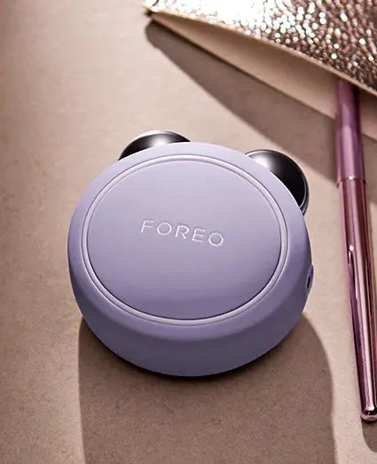 FOREO BEAR Mini Lavender aplicacion rostro tonificacion musculos faciales lifting skincare Panama NAZ Beauty Shop Panama
