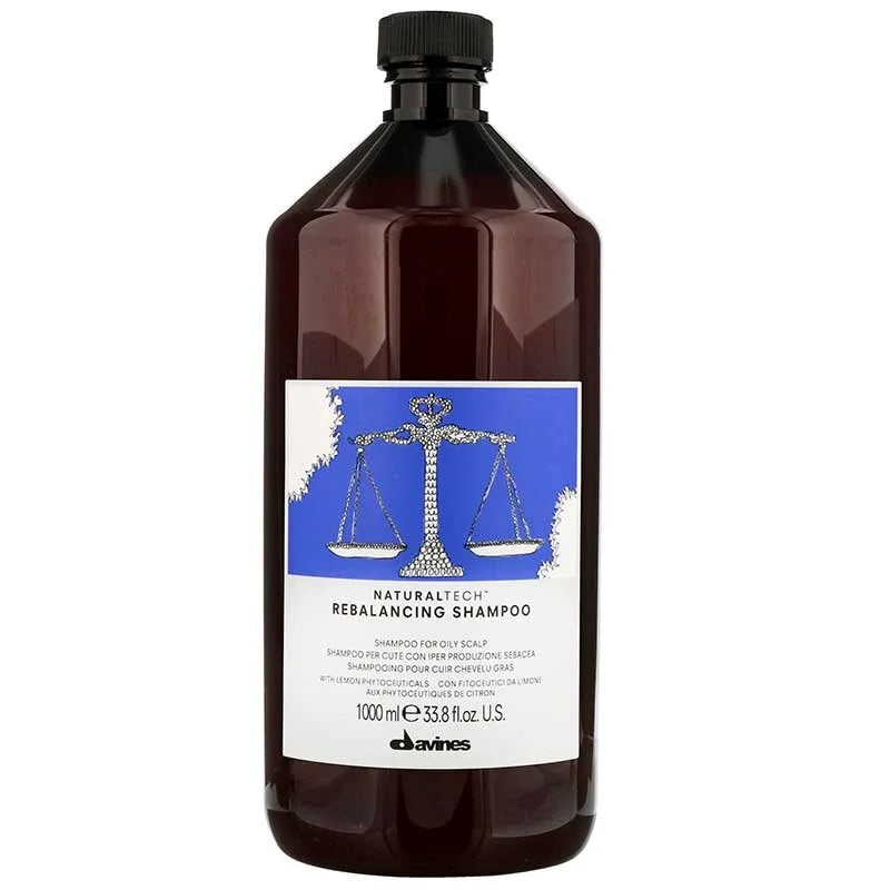 DAVINES NT Rebalancing Shampoo 250ml y 1L – Purifica y regula el exceso de grasa sin resecar | NAZ Beauty Panamá