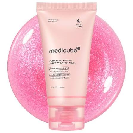 MEDICUBE PDRN Pink Caffeine Night Wrapping Mask | K-Beauty Skincare | Panamá | NAZ Beauty