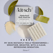 KITSCH Exfoliating Jojoba Bead Body Wash Bar - Barra exfoliante de jojoba