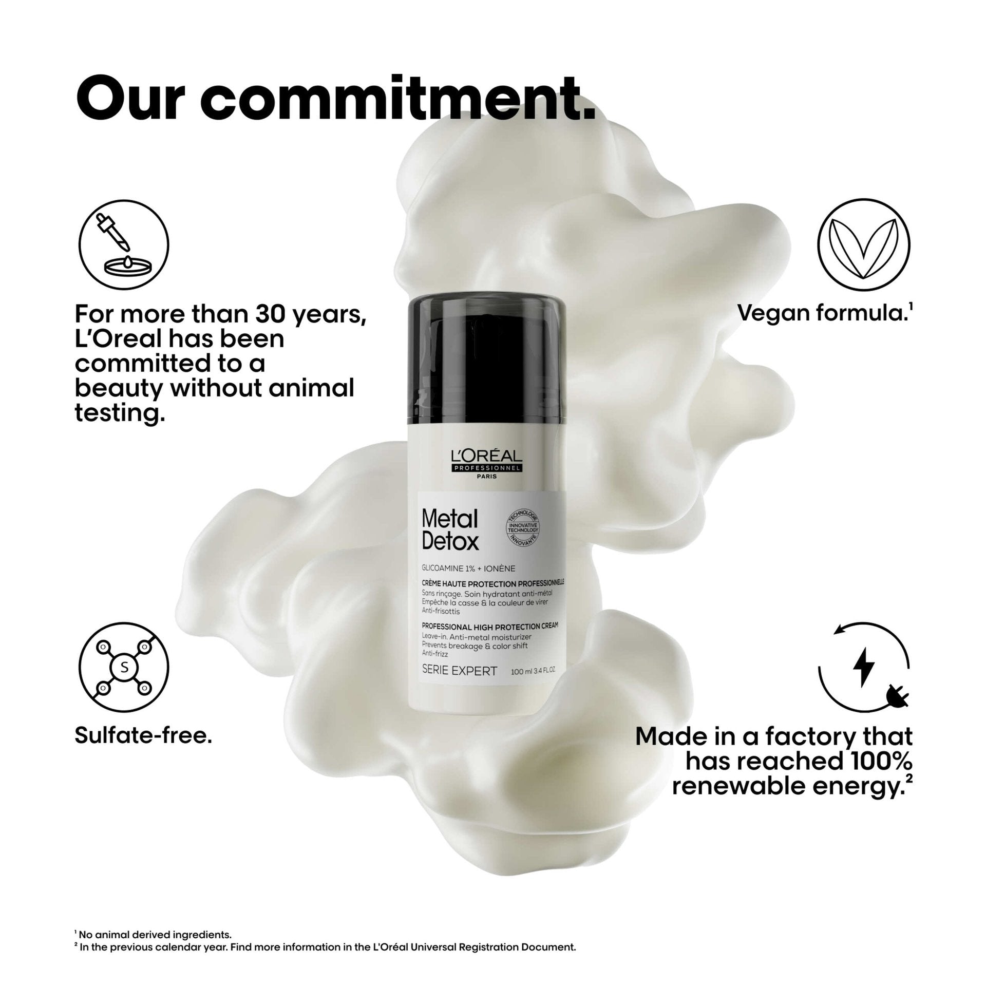 Empaque L'Oréal Professionnel Metal Detox Leave-In - NAZ Beauty Shop Panamá
