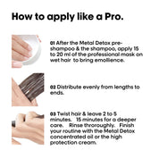 Resultados Metal Detox Masque L'Oréal Professionnel cabello protegido y brillante
